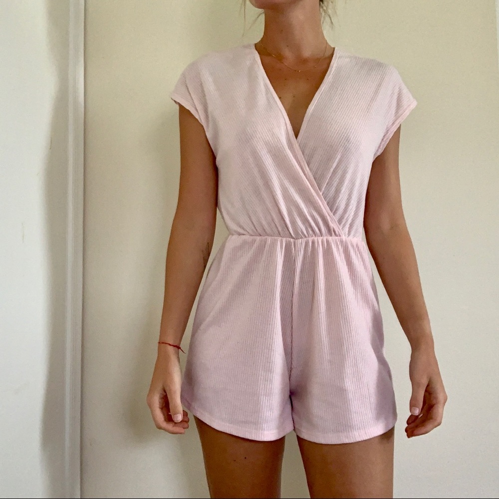 Short sleeved romper
